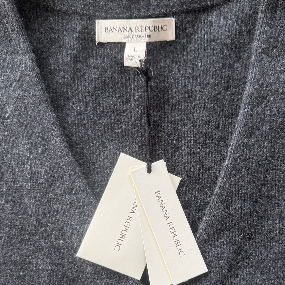 Banana Republic Charcoal Buttoned Vest - Picture 4 of 4